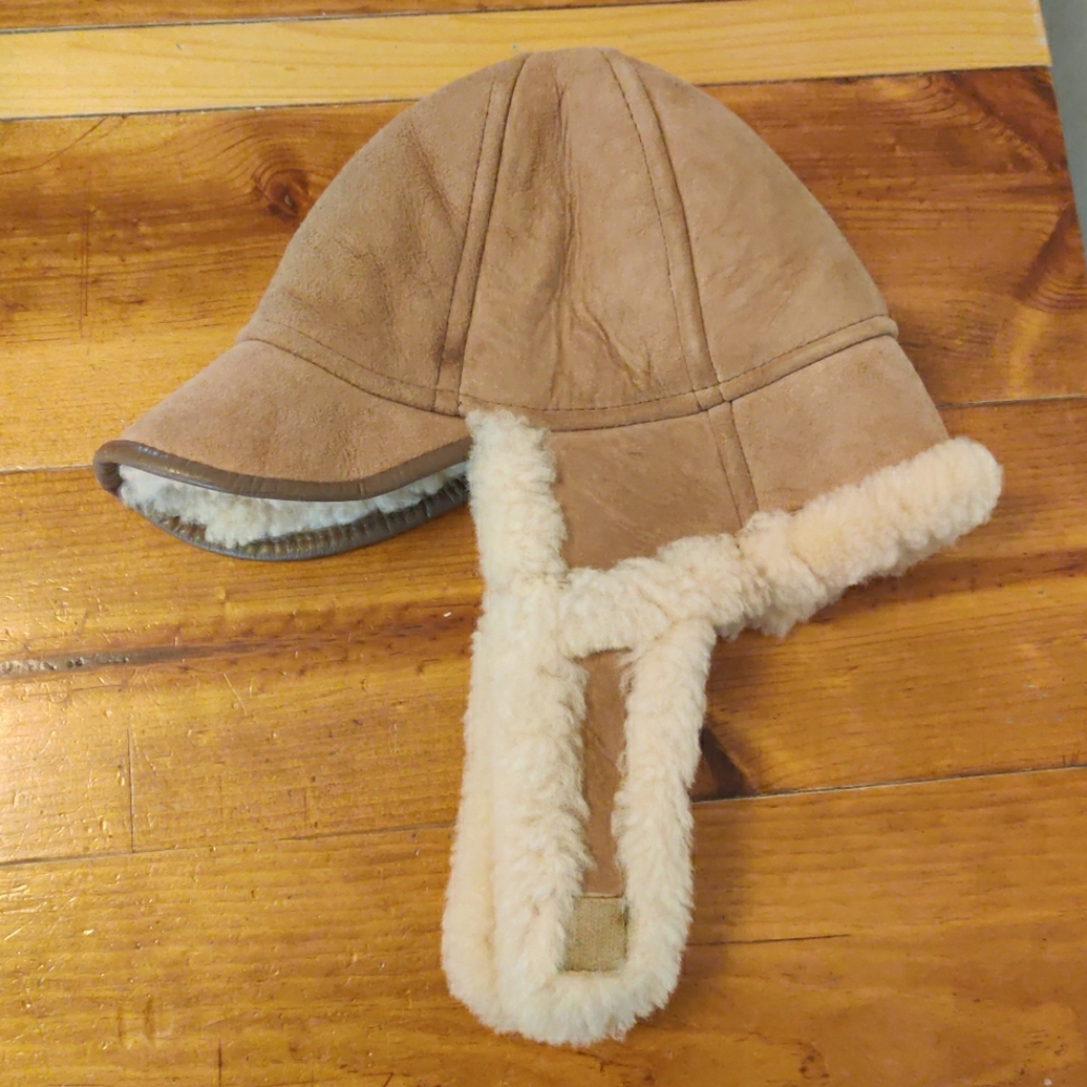 Canterbury Leather International Sheepskin  Winter Trapper Hat/Cap Size S